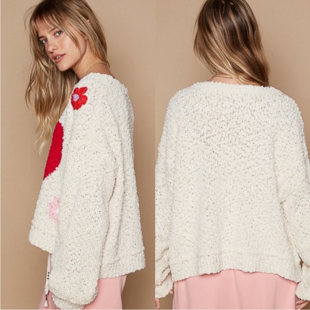 POL Embroidered Sweater sz L - Picture 4 of 8